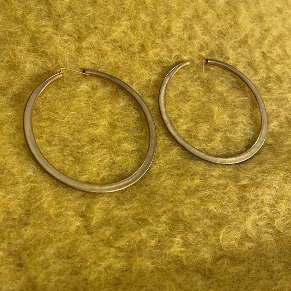 Anthropologie brass hoops - Picture 4 of 4